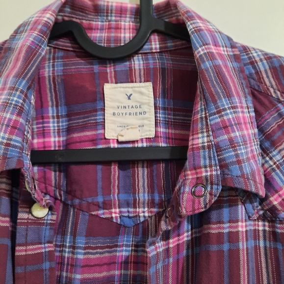 American Eagle Plaid Shirt - Picture 2 of 3